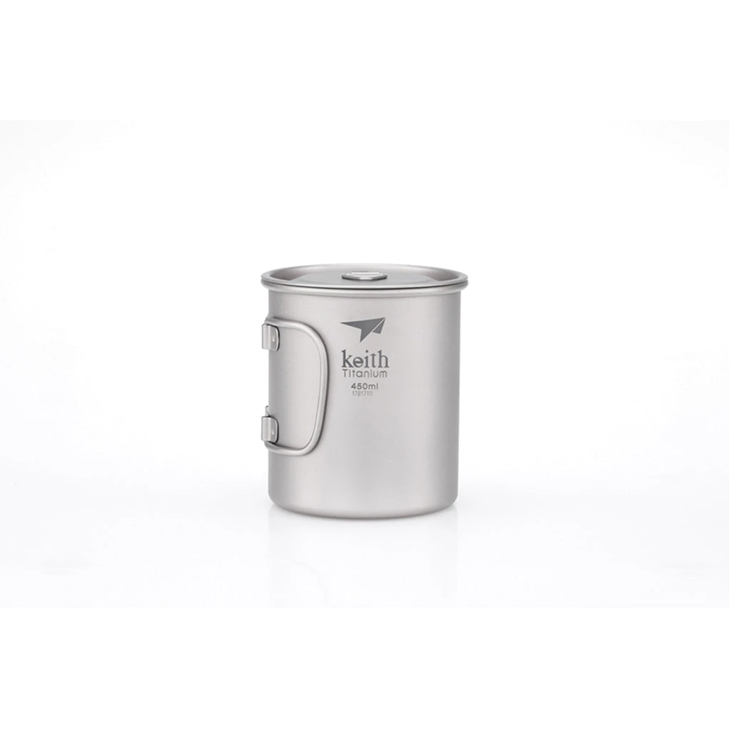 Single-Wall Titanium Mug With Lid - 3204 3 Single-Wall Titanium Mug With Lid - 3204 - Image 3