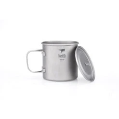 Single-Wall Titanium Mug With Lid - 3204