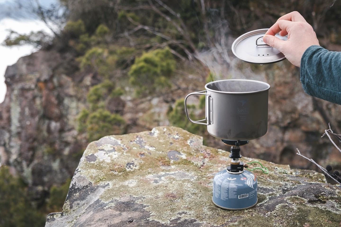 Single-Wall Titanium Mug With Lid - 3204 6 Single-Wall Titanium Mug With Lid - 3204 - Image 6