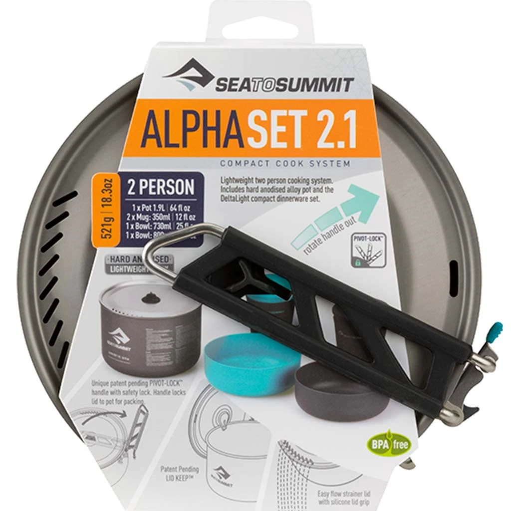 Sea To Summit Alpha 1 Pot Cook Set 2.1 3 Sea To Summit Alpha 1 Pot Cook Set 2.1 - Image 3
