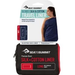 Sea To Summit Silk-Cotton Liner -AU Camping Equipment Sales 2024 ASLKCTNLONG SilkCottonLiner Long Packaging 01