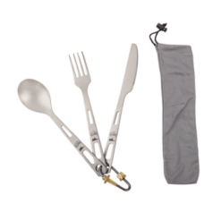 AU Camping Equipment Sales 2024 43 3-Piece Titanium Cutlery Set - 5310