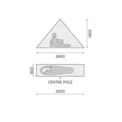 2Midable 15D Pyramid Tent -AU Camping Equipment Sales 2024 ONE PLANET 2midable Mesh inner tent dimensions