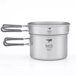 2-Piece Titanium Pot And Pan Cook Set - 6012 -AU Camping Equipment Sales 2024 Pot4