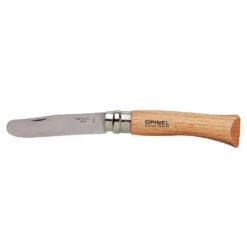 Opinel Stainless Round Tip -AU Camping Equipment Sales 2024 Round No7 SS Beechwood
