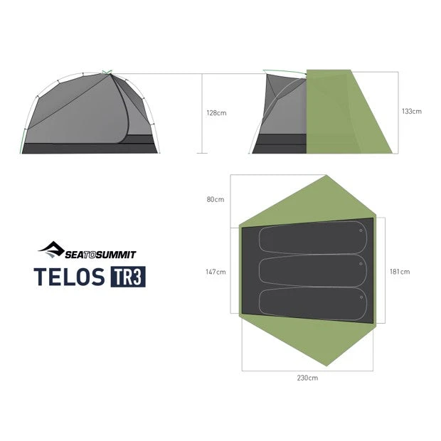 Sea To Summit Telos TR3 Tent 11 Sea To Summit Telos TR3 Tent - Image 11