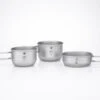 3-Piece Titanium Pot And Pan Cook Set - 6053