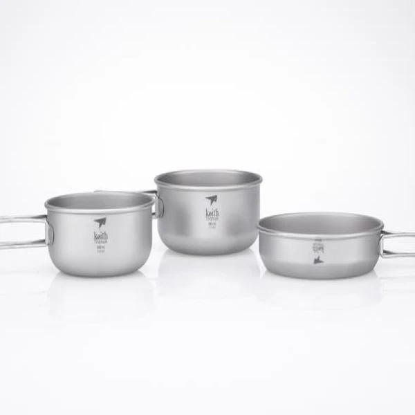 3-Piece Titanium Pot And Pan Cook Set - 6053 1 3-Piece Titanium Pot And Pan Cook Set - 6053