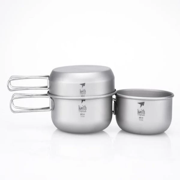 3-Piece Titanium Pot And Pan Cook Set - 6053 3 3-Piece Titanium Pot And Pan Cook Set - 6053 - Image 3