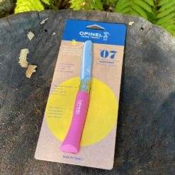 Opinel Stainless Round Tip -AU Camping Equipment Sales 2024 roundtipfuschia.packaged